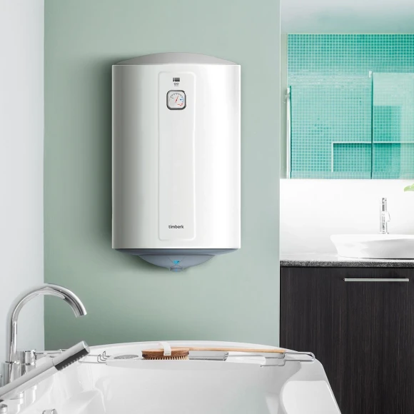 Водонагреватель Timberk SWH RE9 80 V 1.5кВт 80л электрический настенный/белый Водонагреватель Timberk SWH RE9 80 V 1.5кВт 80л электрический настенный/белый