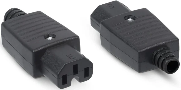 Вилка Cabeus IEC-320-C19 черный