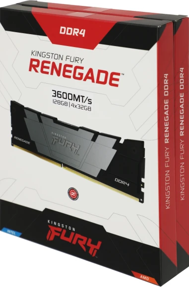 Память DDR4 2x8GB 4266MHz Kingston KF442C19RB2AK2/16 Fury Renegade RGB RTL Gaming PC4-34100 CL19 DIMM 288-pin 1.4В kit single rank с радиатором Ret