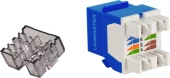 Модуль Lanmaster LAN-OK45U6/180N-BL Keystone RJ45 кат.6 син.