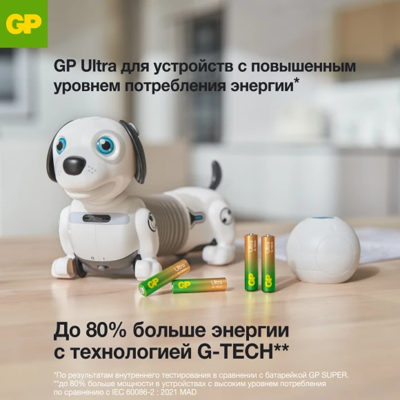 Батарея GP Ultra Alkaline 24AUA21-2CRSBC4 AAA (4шт) блистер Батарея GP Ultra Alkaline 24AUA21-2CRSBC4 AAA (4шт) блистер