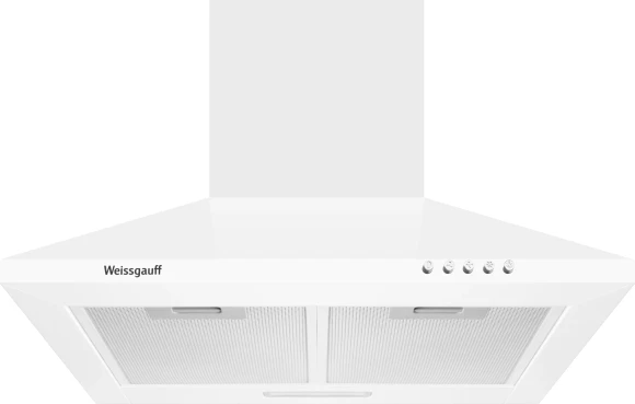 Вытяжка каминная Weissgauff Zosma 60 PB WH белый управление: кнопочное (1 мотор)