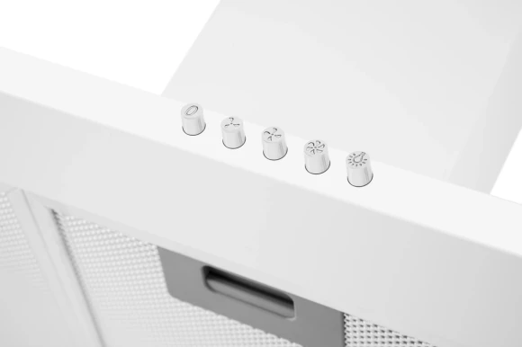 Вытяжка каминная Weissgauff Zosma 60 PB WH белый управление: кнопочное (1 мотор)