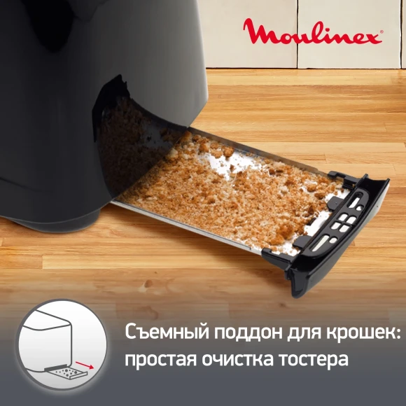 Тостер Moulinex TT1102 850Вт черный Тостер Moulinex TT1102 850Вт черный
