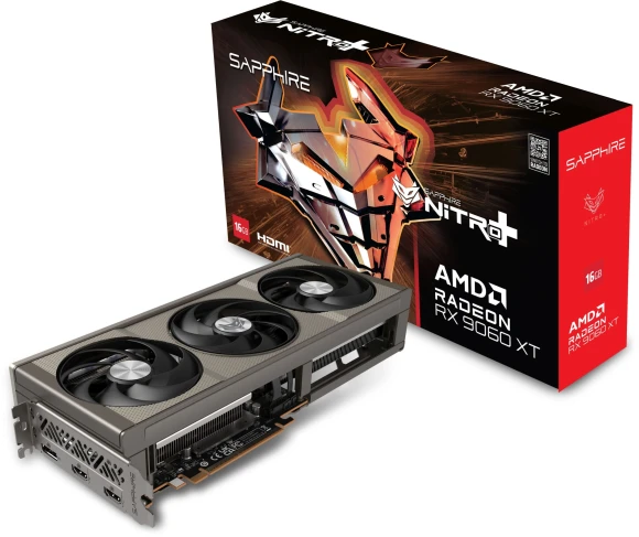 Видеокарта Sapphire PCI-E 5.0 11350-01-20G NITRO+AMD RADEON RX 9060 XT GAMING OC 16GB DUAL AMD Radeon RX 9060XT 16Gb 128bit GDDR6 2780/20000 HDMIx2 DPx1 HDCP Ret Видеокарта Sapphire PCI-E 5.0 11350-01-20G NITRO+AMD RADEON RX 9060 XT GAMING OC 16GB DUAL AMD Radeon RX 9060XT 16Gb 128bit GDDR6 2780/20000 HDMIx2 DPx1 HDCP Ret
