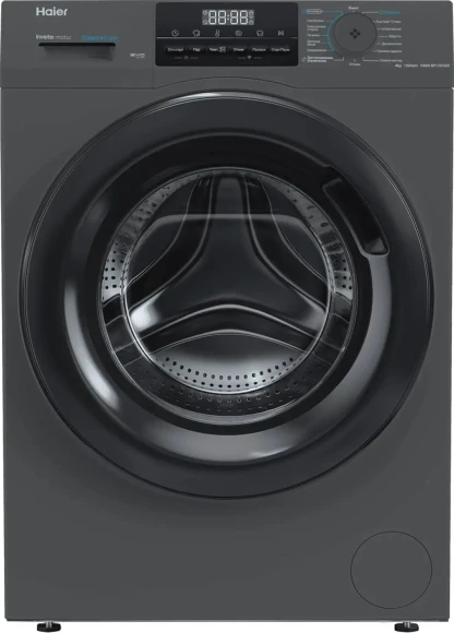 Стиральная машина Haier HW80-BP12929DE класс: A+++ загр.фронтальная макс.:8кг черный инвертор