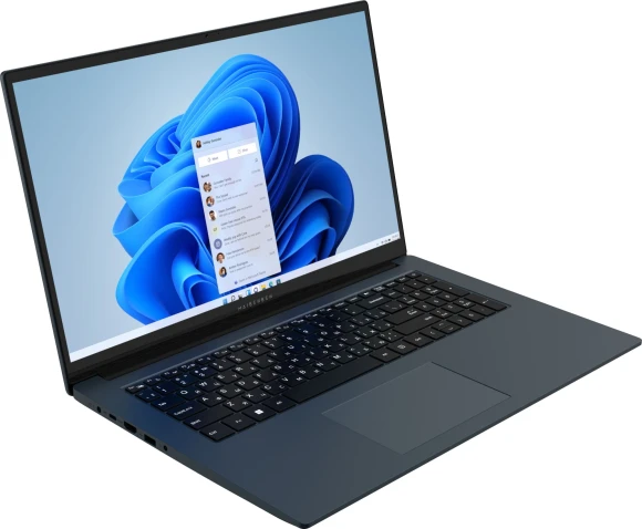 Ноутбук Maibenben M17A-R574UM Ryzen 5 7430U 8Gb SSD512Gb AMD Radeon Graphics 17.3" IPS FHD (1920x1080) Windows 11 Home blue WiFi BT Cam 3896mAh (M17A-R574UM0B14HU4EB0)