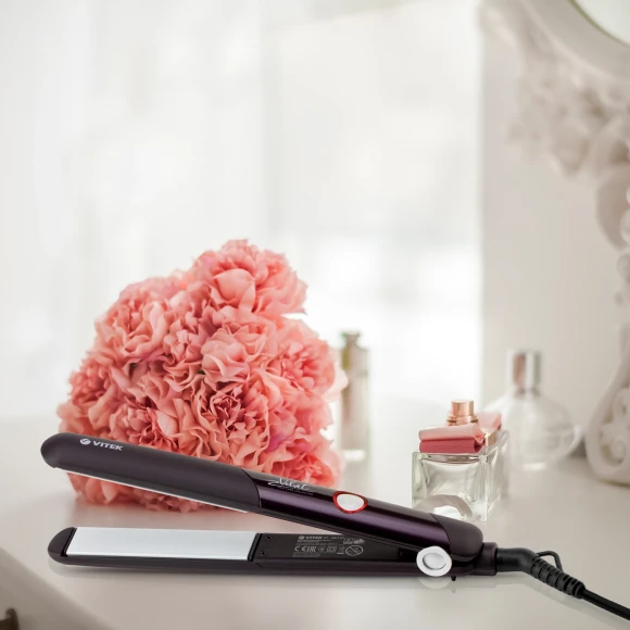 Выпрямитель Vitek VT-2311 42Вт фиолетовый макс.темп.:200С покрытие:керамическое