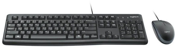 Клавиатура + мышь Logitech MK120 клав:черный мышь:черный/серый USB (920-002589)