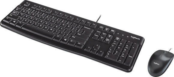 Клавиатура + мышь Logitech MK120 клав:черный мышь:черный/серый USB (920-002589)