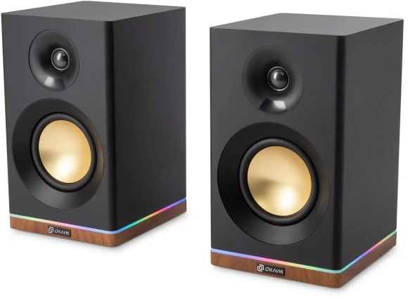 Колонки Оклик OK-605A 2.0 черный 60Вт BT