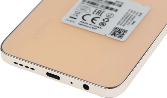 Смартфон Infinix X6716 Note 30i 128Gb 8Gb золотой моноблок 3G 4G 2Sim 6.66" 1080x2400 Android 13 64Mpix 802.11 a/b/g/n/ac NFC GPS GSM900/1800 GSM1900 FM microSD max1024Gb