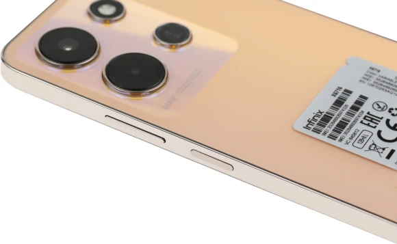 Смартфон Infinix X6716 Note 30i 128Gb 8Gb золотой моноблок 3G 4G 2Sim 6.66" 1080x2400 Android 13 64Mpix 802.11 a/b/g/n/ac NFC GPS GSM900/1800 GSM1900 FM microSD max1024Gb