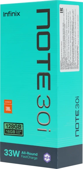 Смартфон Infinix X6716 Note 30i 128Gb 8Gb золотой моноблок 3G 4G 2Sim 6.66" 1080x2400 Android 13 64Mpix 802.11 a/b/g/n/ac NFC GPS GSM900/1800 GSM1900 FM microSD max1024Gb