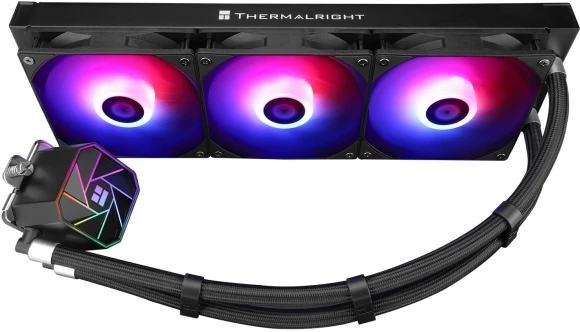 Система водяного охлаждения Thermalright Aqua Elite 360 V3 ARGB Soc-AM5/AM4/1151/1200/2066/1700 черный 4-pin 25.6dB Al Ret (A-ELITE-BL-360-ARGB-V3)