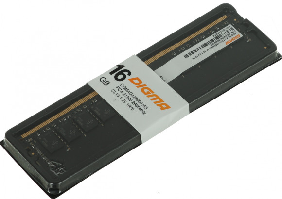 Память DDR4 16Gb 2666MHz Digma DGMAD42666016S RTL PC4-21300 CL19 DIMM 288-pin 1.2В single rank Ret Память DDR4 16Gb 2666MHz Digma DGMAD42666016S RTL PC4-21300 CL19 DIMM 288-pin 1.2В single rank Ret