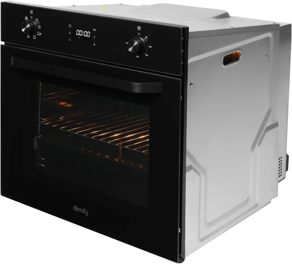 Духовой шкаф Электрический Domfy DM6642EO BG стекло черное Духовой шкаф Электрический Domfy DM6642EO BG стекло черное