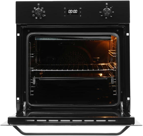 Духовой шкаф Электрический Domfy DM6642EO BG стекло черное Духовой шкаф Электрический Domfy DM6642EO BG стекло черное