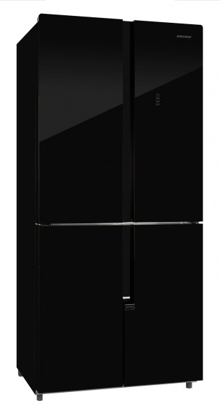 Холодильник Nordfrost RFQ 510 NFGB 3-хкамерн. черный инвертер