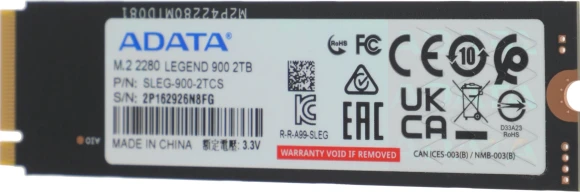 Накопитель SSD A-Data PCIe 4.0 x4 2TB SLEG-900-2TCS Legend 900 M.2 2280 Накопитель SSD A-Data PCIe 4.0 x4 2TB SLEG-900-2TCS Legend 900 M.2 2280