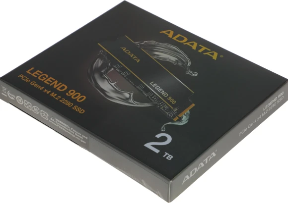 Накопитель SSD A-Data PCIe 4.0 x4 2TB SLEG-900-2TCS Legend 900 M.2 2280 Накопитель SSD A-Data PCIe 4.0 x4 2TB SLEG-900-2TCS Legend 900 M.2 2280