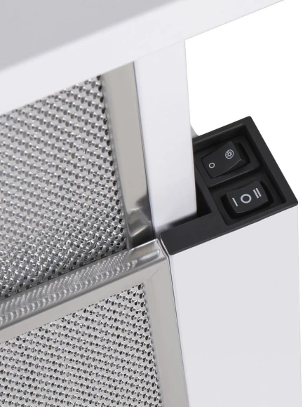 Вытяжка встраиваемая Maunfeld VS Light 60 белый управление: кулисные переключатели (1 мотор)