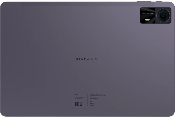 Планшет Digma Pro Zenith T606 (1.8) 8C RAM6Gb ROM128Gb 11" IPS 1920x1200 4G Android 14 графит 13Mpix 5Mpix BT WiFi microSD 1Tb 8000mAh 298hrs Планшет Digma Pro Zenith T606 (1.8) 8C RAM6Gb ROM128Gb 11" IPS 1920x1200 4G Android 14 графит 13Mpix 5Mpix BT WiFi microSD 1Tb 8000mAh 298hrs