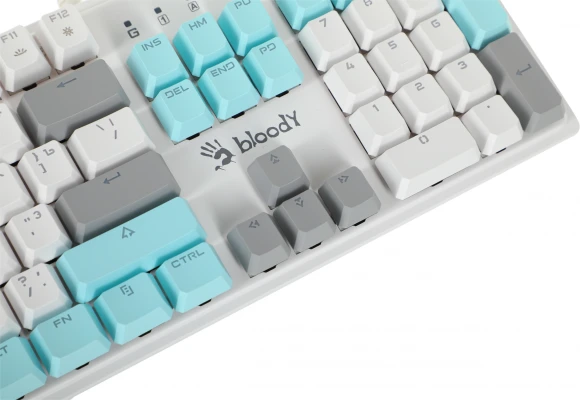 Клавиатура A4Tech Bloody S510N механическая белый USB for gamer LED (S510N (ICY WHITE )) Клавиатура A4Tech Bloody S510N механическая белый USB for gamer LED (S510N (ICY WHITE ))