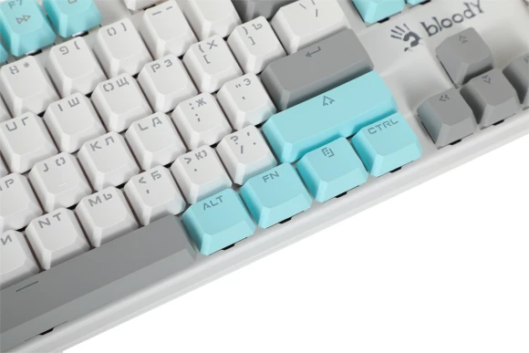 Клавиатура A4Tech Bloody S510N механическая белый USB for gamer LED (S510N (ICY WHITE )) Клавиатура A4Tech Bloody S510N механическая белый USB for gamer LED (S510N (ICY WHITE ))