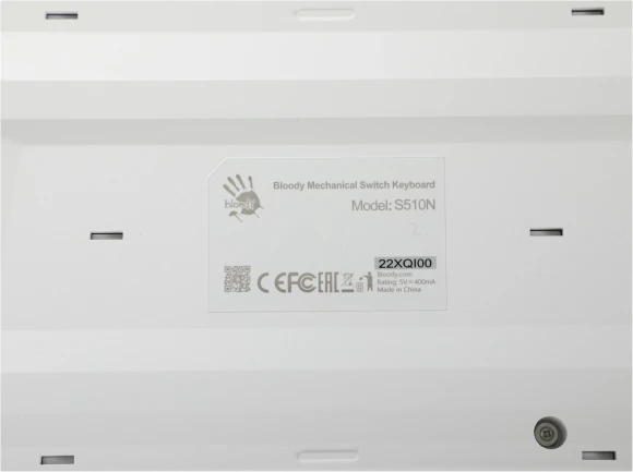 Клавиатура A4Tech Bloody S510N механическая белый USB for gamer LED (S510N (ICY WHITE )) Клавиатура A4Tech Bloody S510N механическая белый USB for gamer LED (S510N (ICY WHITE ))
