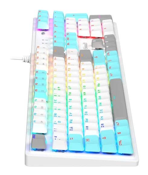 Клавиатура A4Tech Bloody S510N механическая белый USB for gamer LED (S510N (ICY WHITE )) Клавиатура A4Tech Bloody S510N механическая белый USB for gamer LED (S510N (ICY WHITE ))