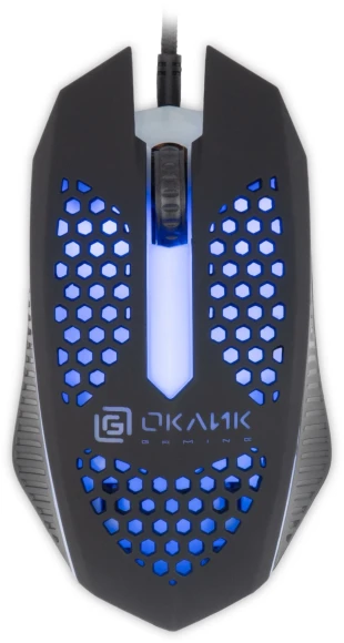 Клавиатура + мышь Оклик 400GMK клав:черный мышь:черный USB LED (1546779)