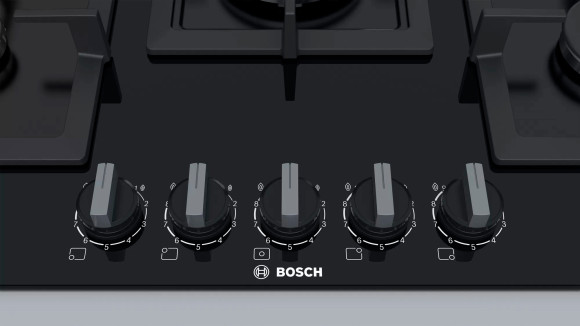 Газовая варочная поверхность Bosch PPQ7A6B20 черный Газовая варочная поверхность Bosch PPQ7A6B20 черный