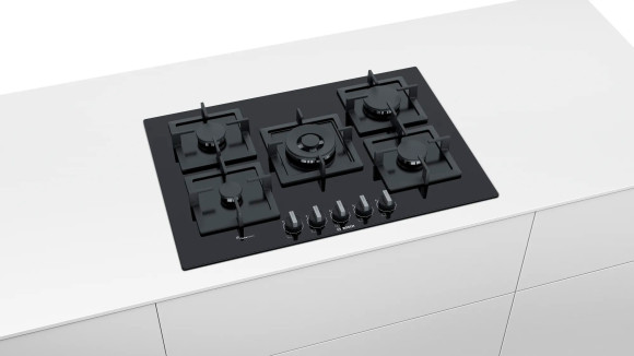 Газовая варочная поверхность Bosch PPQ7A6B20 черный Газовая варочная поверхность Bosch PPQ7A6B20 черный