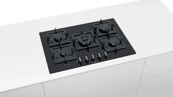 Газовая варочная поверхность Bosch PPQ7A6B20 черный Газовая варочная поверхность Bosch PPQ7A6B20 черный