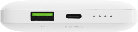 Мобильный аккумулятор Solove W10 10000mAh QC3.0/PD3.0 3A USB-A/USB-C беспров.зар. белый (W10 WHITE RUS)