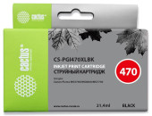 Картридж струйный Cactus CS-PGI470XLBK PGI-470XLBK черный пигментный (21.4мл) для Canon Pixma MG5740/MG6840/MG7740/TS5040/6040/8040/9040 с чипом
