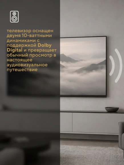 Телевизор LED Hyundai 43" H-LED43BU7012 YaOS Frameless черный/черный 4K Ultra HD 60Hz DVB-T DVB-T2 DVB-C DVB-S DVB-S2 USB WiFi Smart TV Телевизор LED Hyundai 43" H-LED43BU7012 YaOS Frameless черный/черный 4K Ultra HD 60Hz DVB-T DVB-T2 DVB-C DVB-S DVB-S2 USB WiFi Smart TV