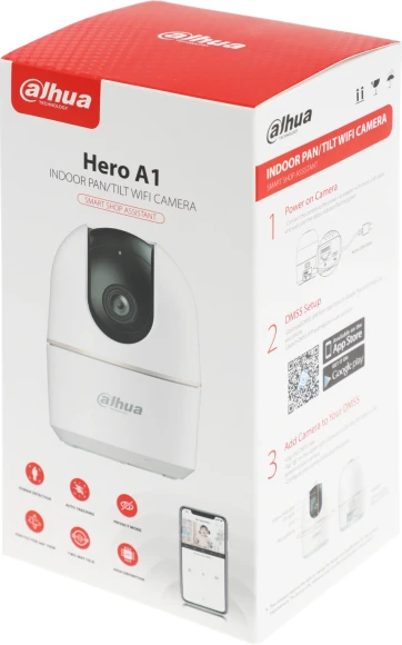 Камера видеонаблюдения IP Dahua DH-IPC-H5AP-0360B Wi-Fi 3.6-3.6мм цв. корп.:белый (DH-H5A)