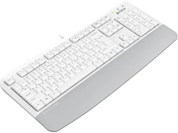 Клавиатура A4Tech Fstyler FK20 белый USB Multimedia (подставка для запястий) (FK20) кабель 1.5м