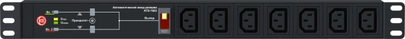 АВР Elemy ATS-1602-C ввод:2xIEC C14 выход:7xС138A черный АВР Elemy ATS-1602-C ввод:2xIEC C14 выход:7xС138A черный