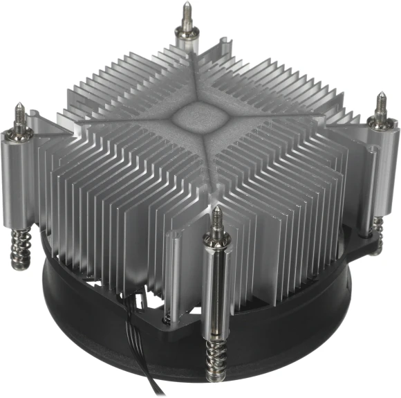 Устройство охлаждения(кулер) PcCooler R95S-I Soc-1200/1700/1851 серебристый/черный 4-pin 31.1dB Al 95W 360gr Ret (R95S-XXNIXX-GL)