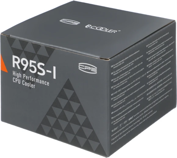Устройство охлаждения(кулер) PcCooler R95S-I Soc-1200/1700/1851 серебристый/черный 4-pin 31.1dB Al 95W 360gr Ret (R95S-XXNIXX-GL)