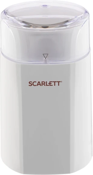 Кофемолка Scarlett SC-CG44506 150Вт сист.помол.:ротац.нож вместим.:60гр белый Кофемолка Scarlett SC-CG44506 150Вт сист.помол.:ротац.нож вместим.:60гр белый
