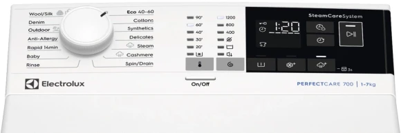 Стиральная машина Electrolux EW7T4272E пан.англ. класс: A загр.вертикальная макс.:7кг белый Стиральная машина Electrolux EW7T4272E пан.англ. класс: A загр.вертикальная макс.:7кг белый