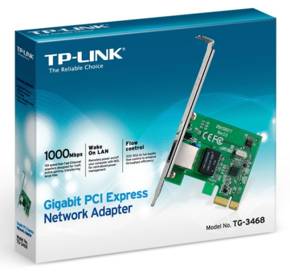 Сетевой адаптер Gigabit Ethernet TP-Link TG-3468 PCI Express