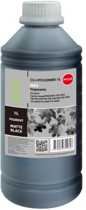 Картридж перезаправляемый струйный Cactus CS-R-PFI320BK PFI-320BK черный (260мл) для Canon imagePrograf TM-200/200MFP/205/300/300MFP/305/250/255/350/355 без чипа