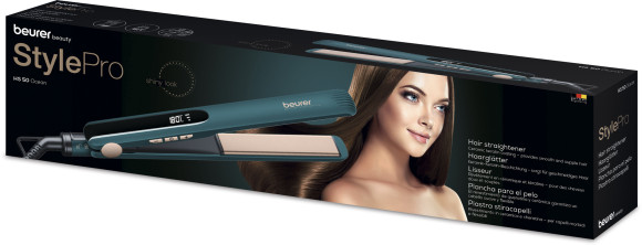 Выпрямитель Beurer HS50 Ocean 52Вт бирюзовый макс.темп.:200С покрытие:керамико-кератиновое (594.00)