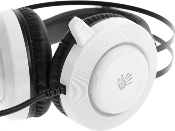 Наушники с микрофоном A4Tech Bloody G521 белый/черный 2.3м мониторные USB оголовье (G521 (WHITE)) Наушники с микрофоном A4Tech Bloody G521 белый/черный 2.3м мониторные USB оголовье (G521 (WHITE))
