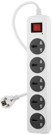 Сетевой фильтр Buro 500UNH-5-WG 5м (5 розеток) белый/серый (коробка) Сетевой фильтр Buro 500UNH-5-WG 5м (5 розеток) белый/серый (коробка)